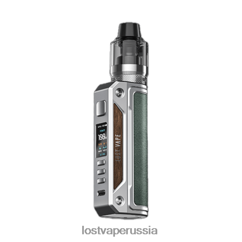 Lost Vape Thelema комплект соло 100 Вт нержавеющая сталь/зеленый минерал 6XB64J13 - Lost Vape Moscow