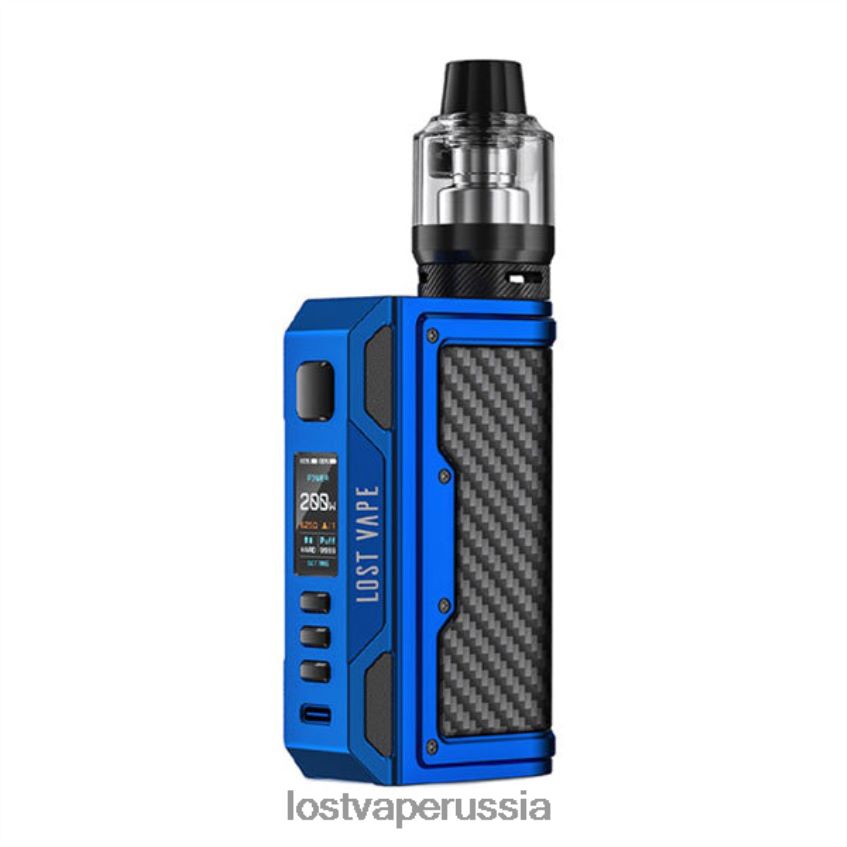 Lost Vape Thelema комплект квест 200 Вт матовый синий/углеродное волокно 6XB64J138 - Lost Vape Pods Near Me