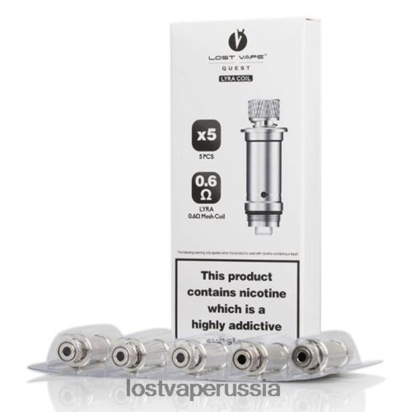 Lost Vape Lyra сменные катушки (5 шт.) сетчатая катушка 0,6 Ом 6XB64J391 - Lost Vape Russia