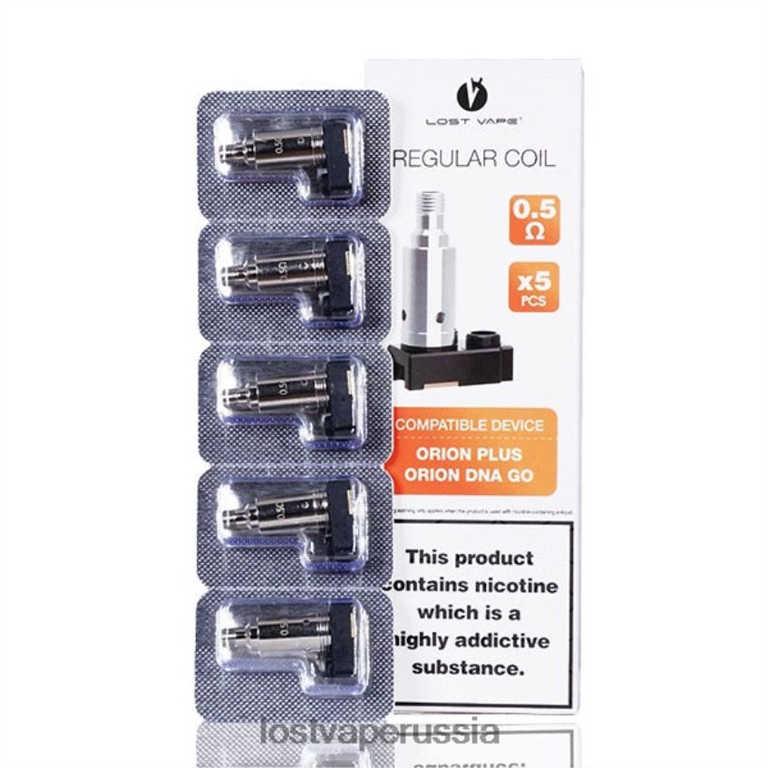 Lost Vape Orion плюс катушки для замены ДНК (5 шт.) 0,5 Ом 6XB64J326 - Lost Vape Disposable