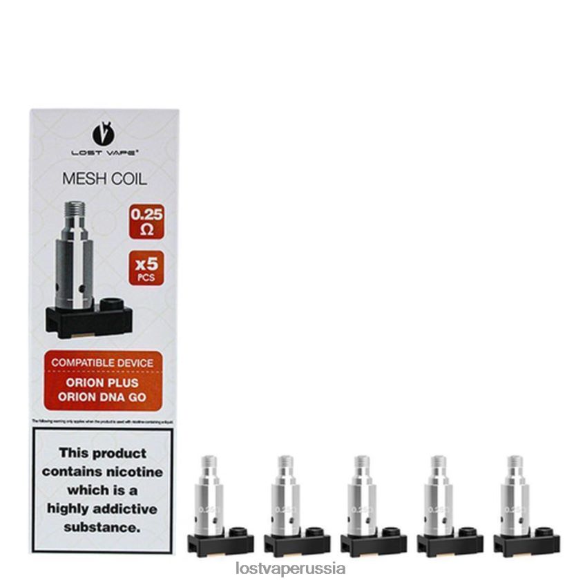 Lost Vape Orion плюс катушки для замены ДНК (5 шт.) 0,5 Ом 6XB64J326 - Lost Vape Disposable