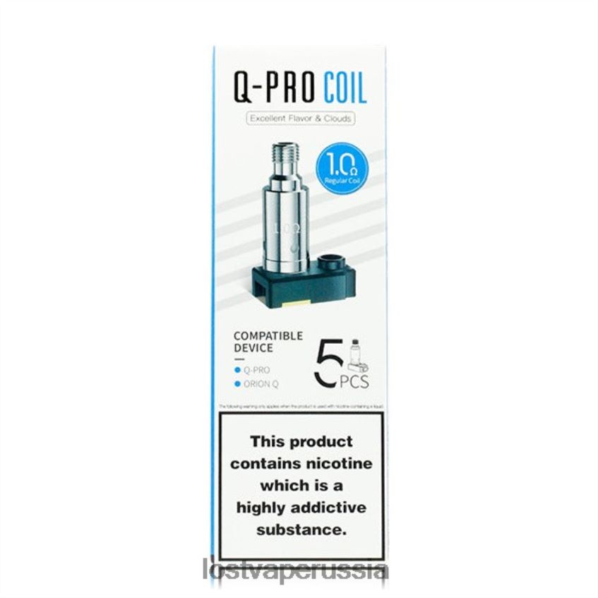 Lost Vape Orion Катушки q-pro (5 шт.) 1.Ом 6XB64J409 - Lost Vape Price Russia