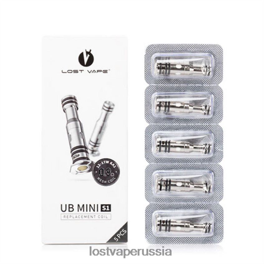 Lost Vape UB мини сменные катушки (5 шт.) 0,8 Ом 6XB64J8 - Lost Vape Pods Near Me