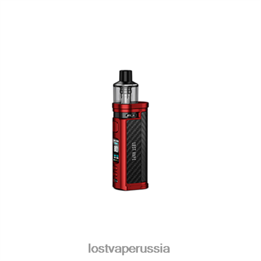 Lost Vape Centaurus q80 под мод матовое красное углеродное волокно 6XB64J320 - Lost Vape Flavors