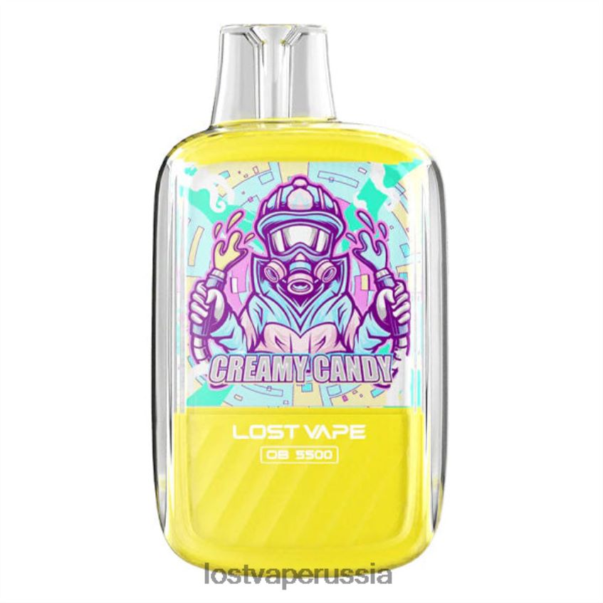 Lost Vape Orion ob5500 5500 капель 14мл 50мг одноразовые сливочная конфета 6XB64J100 - Lost Vape Flavors